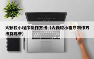 黑龙江大颗粒小程序制作方法（大颗粒小程序制作方法有哪些）
